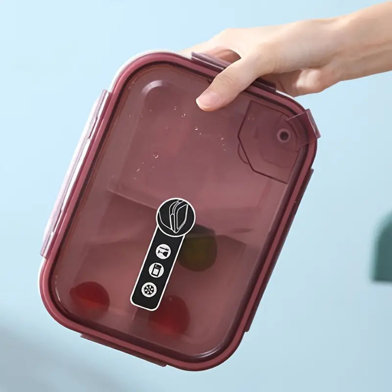 Microwavable Sealed Bento Box with Multi-partitions