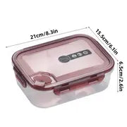 Microwavable Sealed Bento Box with Multi-partitions
