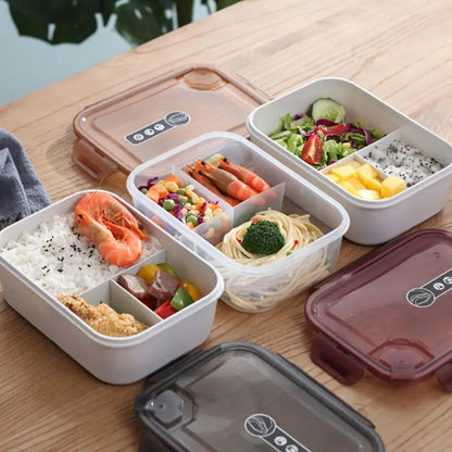Microwavable Sealed Bento Box with Multi-partitions