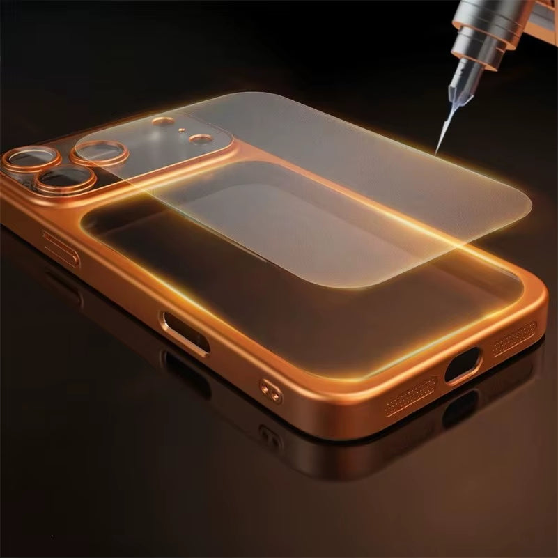 Men Women Matte Clear Electroplate Case for Iphone 17 Pro Max 17Pro 17Air Hard PC Shockproof Cover for Iphone 17 Promax Iphone17